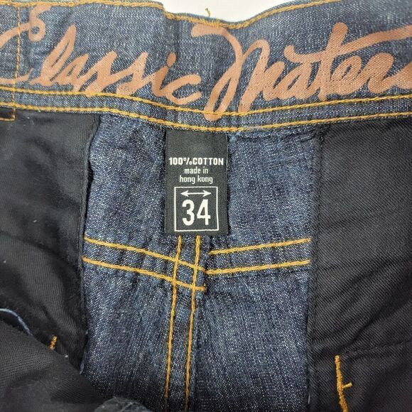 Vintage Y2K Ecko Untld Jeans Mens 34x30 Baggy Wide Leg Grunge Jnco Style Hip Hop - Picture 6 of 11